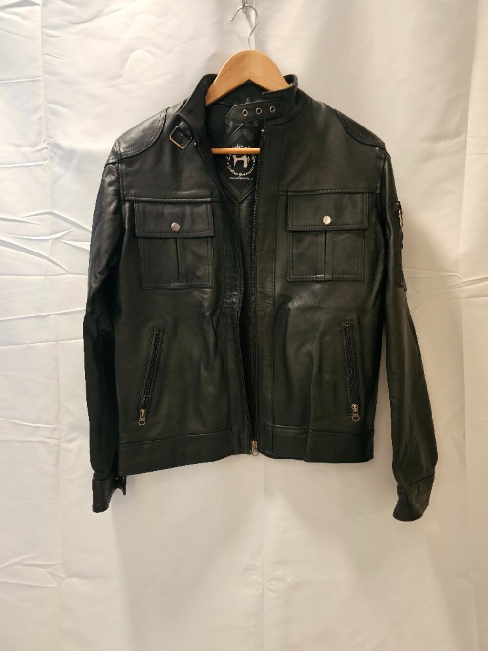 Lamb skin leather jacket